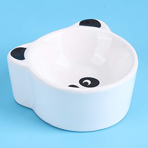 Haustier Tierform Pet Bowl Kleintierfutter Wasserfütterungsschalen Ceramic Easy cleanss Food (Panda) von Acouto