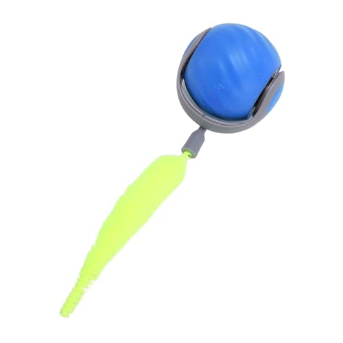 Cat Automatic Rolling Ball, USB Wiederaufladbare Selbst Rollende Ballspielzeug Smart Interaction Pet Toy Ball mit LED -Regenbogenlichtern für Ihr Haustier (Blue) von Acouto
