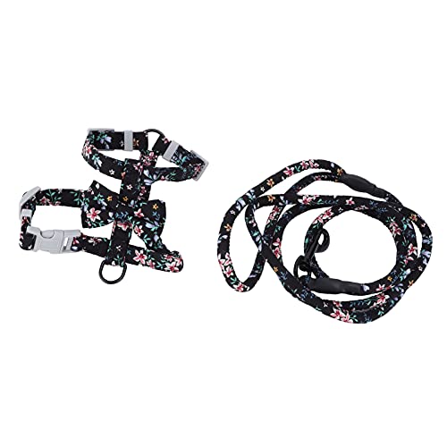 Cat Harn und Le für Japanisch mit Bowknot Cat Harn Soft Le für Outdoor SafetyBlack M Machen (#6) von Acouto