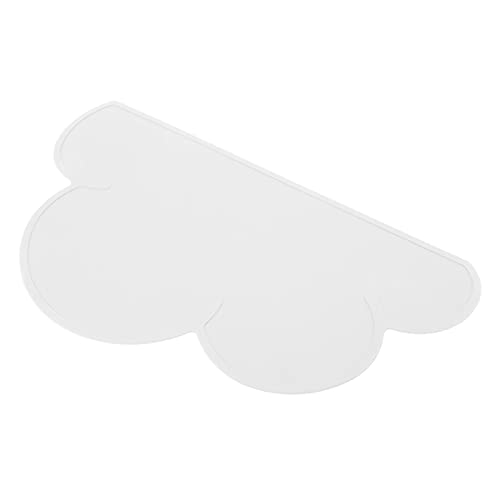 Clound Form Haustier Futternapf Schüssel Matte Hund Welpe Silikon Futter Wasser Tischset Kissen Weiße Futtermatten (Weiß) von Acouto