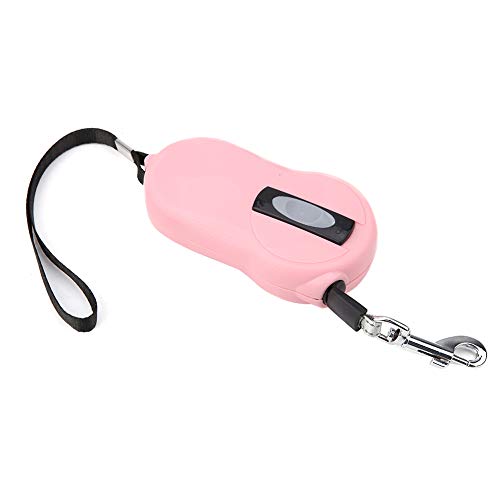 Einziehbares Hundeleine – Duty Pet Le Nylon-Reflexband Befreit den Einziehmechanismus und das Nylonband Beim Gehen (Rosa) von Acouto