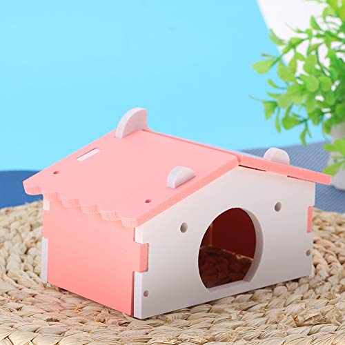 Hamster House Assembling Niedliche Modische Helle Farbe Schlafhaus für Hamster (Rosa) von Acouto