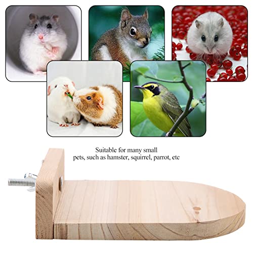 Hamster Sprungbrett Spielzeug, Kleintier Holz Sprungbrett Brücke Spielzeug Pet Cage Plattform für Kleintiere übungsspielzeug von Acouto