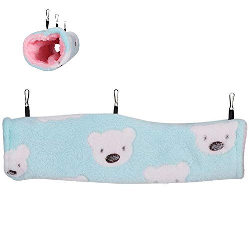 HamstertunnelTube Toy, Baumwolle Kleintier Hamster Toy Hedgehog Bohrhülse Komfortable Höngebett Köfig Höngematte (M) von Acouto
