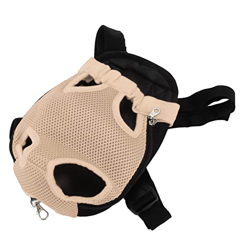 Haustier-Brustrucksack, Atmungsaktiv, Verstellbarer Hundeträger- Vorne für Wandern, Reisen, Fahrrad, Motorrad, für Haustierzubehör (L) von Acouto