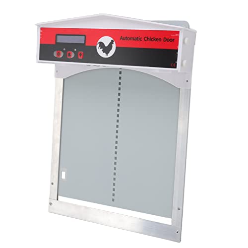 Acouto Hühnerstall-Tür Automatische Hühnerstalltür mit Elektronischem Türöffner Lichtsensor Einstellbarem Timer Wetterfest LCD-Bildschirm und Groöer Grööe Acouto Hühnerstall-Tür Automatische Hühnerstalltür mit Elektronischem Türöffner Lichtsensor Einstellbarem Timer Wetterfest LCD-Bildschirm und Groöer Grööe von Acouto