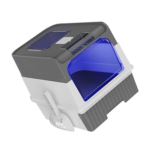 Katzenstreubox Vollständig Geschlossene Schubladen -Leckage Großer Space Katzen -Toilette mit Geruchsentfernung Pack Graue Katzendrüsenboxbox -Schachtel -Katzentoilette Toilettenbox (Upgrade grau) von Acouto