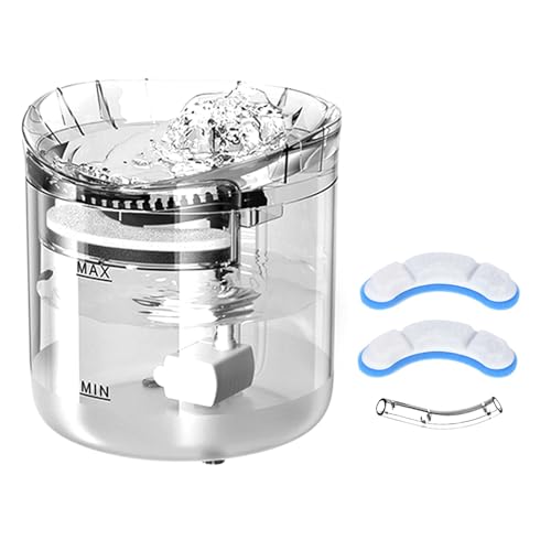 Katzenwasserbrunnen Automatischer Haustierspender 2L Leise Automatischer Haustier Trinkbrunnen 2 Wasserbewegungsmodi Dreifache Filtration und 6 ° Neigungswinkel Design für Katzen Hunde (Allgemein Katzenwasserbrunnen Automatischer Haustierspender 2L Leise Automatischer Haustier Trinkbrunnen 2 Wasserbewegungsmodi Dreifache Filtration und 6 ° Neigungswinkel Design für Katzen Hunde (Allgemein von Acouto