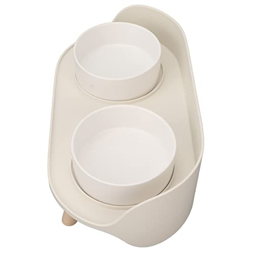 Keramik Katze Erhöhte Schalen S Halswirbelsäule Doppelte Lebensmittel Erhöhte Schalen füR Katzenversorgungen Grüne R -Katze -Lieferungen Grün ohne Keramik Schüsseln (White) von Acouto