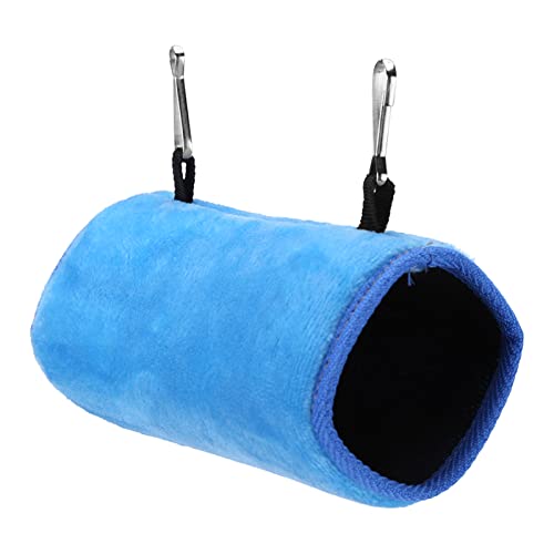 Kleine Haustier Vögel Hängen Bett Warm Tunnel Hängematte Haus Hängemattenparrot Hangin (blau S) von Acouto