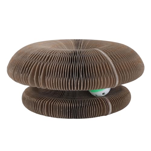 Kratztafel des Katzenschleifs Kratztafel Langlebiges Faltbares Spielzeug für Katzen, Abriebfest für das Interaktive Spiel, Bestehend aus Wellpapier von Acouto