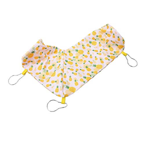 Meerschweinchen -Ratten -Ecke Tunnel Weicher Rechter Tunnel für Kleines Haustier, Polyester (gelbe Ananas) von Acouto