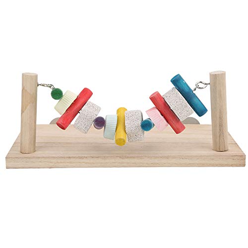 Meerschweinchen Spielzeug Multifunktionale Holz Springen Plattform Anti-Biss Kauspielzeug Hamster Kaninchen Vogel Chinchilla von Acouto