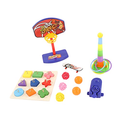 Papageien Vogelspielzeug Set Bunte Basketball Skateboard Linderung Angst Puzzle Stapel Sepak Takraw Vogel Spielzeug Thageln Intelligent Stapeln Papageien Vogel Toysskateboard Papagei Papageien Vogelspielzeug Set Bunte Basketball Skateboard Linderung Angst Puzzle Stapel Sepak Takraw Vogel Spielzeug Thageln Intelligent Stapeln Papageien Vogel Toysskateboard Papagei von Acouto