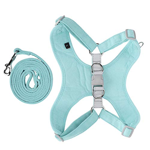 Pet Dog Harness Traktionsseil-Kit No Pull Choking Verstellbare Weste Reflektierendes Halsband Typ Komfortabler Atemgurt Dog Safe Vest Harness (XXS) von Acouto