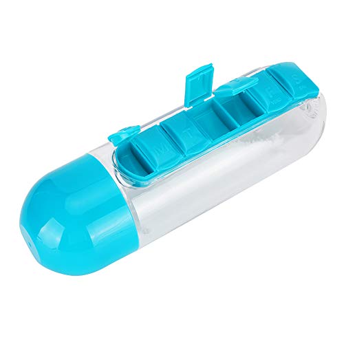 Pet -Flasche Multifunktionaler Outdoor Tragbarer Haustierhund -Trinkflaschenfuttermittel Flasche. Accessoire OU Pet Bottlepet Trinkblock Feederoutdoor Bottelportable Haustierflasche (Blue) von Acouto