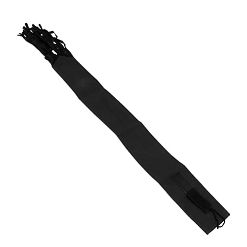 Pferdeschwanztasche aus Vliesstoff, Schachtelhalmschutz mit Fransenhaken und Design in Schwarz Ist Leicht und Erleichtert die Fellpflege (Black) von Acouto