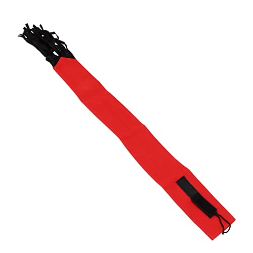 Pferdeschwanztasche aus Vliesstoff, Schachtelhalmschutz mit Fransenhaken und Design in Schwarz Ist Leicht und Erleichtert die Fellpflege (Rot) von Acouto