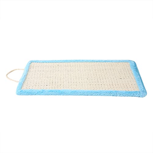 Sisal Höngende Katze Kötzchen Scratch Pad Katzenminze Scratching Claw Board Haustier Spielzeug Zubehör Reversible Scratching Pad Möbelschutz (Blau) von Acouto