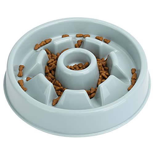 Stop Pet Bloat Futternapf, langsamer Fressnapf für Hunde und Katzen, um die Verdauung zu unterstützen, das Essverhalten zu reduzieren, rutschfest und mit Futter (Pistilentyp 21,5 cm) von Acouto