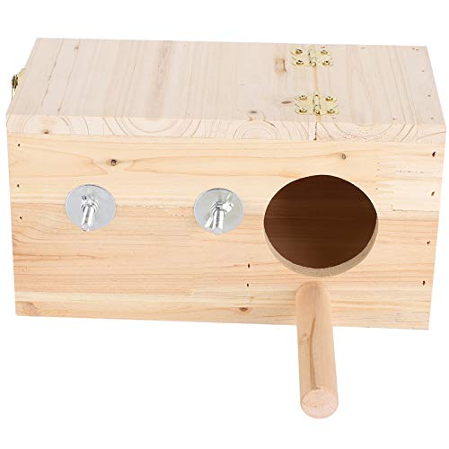 Vogelzucht Box Holz Umweltfreundlich Nistkasten Haus Warm Inkubator Köfig Vogelnest Haustierbedarf von Acouto