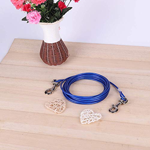Zugseil für Hunde, robuste Hundeketten, Legierung, Haustiertraining für große Hunde, 5 mm x 5 m, Blau Zugseil für Hunde, robuste Hundeketten, Legierung, Haustiertraining für große Hunde, 5 mm x 5 m, Blau von Acouto