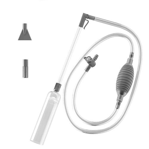 Aquarium Wasserwechsler,Aquarium-Kiesreiniger,Handpumpe Aquarium,Siphonpumpe für Aquarium-Staubsauger,Reinigungsset für Aquarien,für Aquarium Wasserwechsel und Reinigung Handbetriebener Sauger(2,6 m) von Acrylic