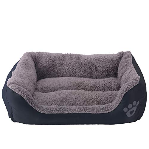 AcserGery Haustier Katzenbett Kissen Weich Hundebett Warm Hundeschlafplatz Katzendecke Hundematratze Hundesofa Katzensofa (Schwarz) von AcserGery