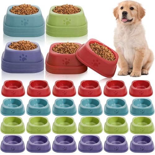 Acshio 24 Stück Kunststoff-Hundenäpfe, wiederverwendbar, 284 ml, für Haustiere, Futter- und Wassernäpfe, bunt, für Welpen, Hunde, Geburtstagsparty, Futter für Katzen, Hunde, 4 Farben Acshio 24 Stück Kunststoff-Hundenäpfe, wiederverwendbar, 284 ml, für Haustiere, Futter- und Wassernäpfe, bunt, für Welpen, Hunde, Geburtstagsparty, Futter für Katzen, Hunde, 4 Farben von Acshio