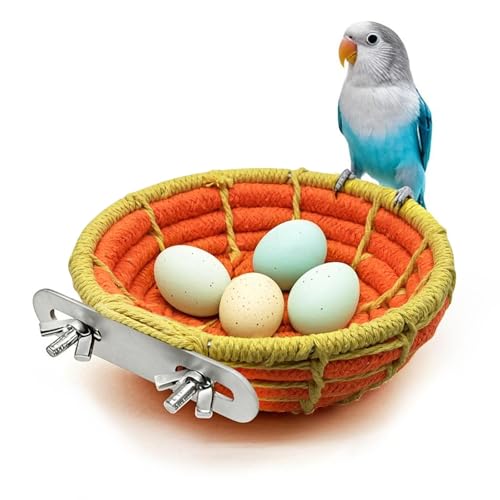 Acsist Handgewebtes Baumwollseil für Vögel, Brutnest, Papageienbrutnest, Sittichbett mit 2 Haken, Finkennest, Käfighaus, Schlüpfen für Wellensittiche, Nymphensittiche, Kanarienvögel, Kanarienvögel, Acsist Handgewebtes Baumwollseil für Vögel, Brutnest, Papageienbrutnest, Sittichbett mit 2 Haken, Finkennest, Käfighaus, Schlüpfen für Wellensittiche, Nymphensittiche, Kanarienvögel, Kanarienvögel, von Acsist