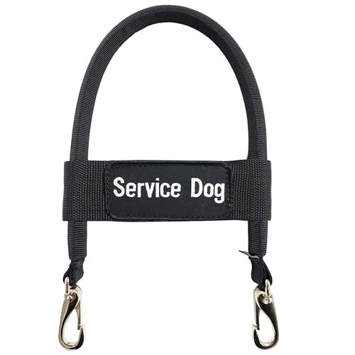 ActiveDogs Brückengriff für Diensthunde, Weste und Geschirre, Servicehundgriff mit verstärktem Nylon, robuste Metallclips und Servicehund-ID-Band, Schwarz, 30,5 cm ActiveDogs Brückengriff für Diensthunde, Weste und Geschirre, Servicehundgriff mit verstärktem Nylon, robuste Metallclips und Servicehund-ID-Band, Schwarz, 30,5 cm von ActiveDogs.com
