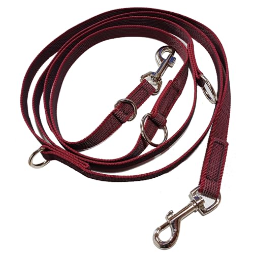 Activity4Dogs Anti-Slip Hundeleine aus Nylon | rutschfest | 2,80 m lang | 4-Fach verstellbare Führleine | für mittelgroße und große Hunde | Dunkelrot | Made in Germany Activity4Dogs Anti-Slip Hundeleine aus Nylon | rutschfest | 2,80 m lang | 4-Fach verstellbare Führleine | für mittelgroße und große Hunde | Dunkelrot | Made in Germany von Activity4Dogs