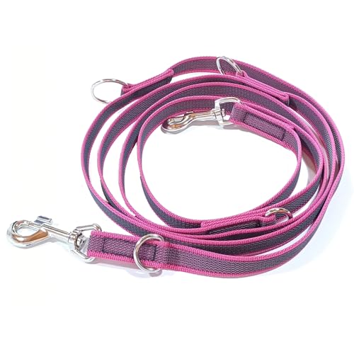 Activity4Dogs Anti-Slip Hundeleine aus Nylon | rutschfest | 2,80 m lang | 4-Fach verstellbare Führleine | für mittelgroße und große Hunde | Pink | Made in Germany Activity4Dogs Anti-Slip Hundeleine aus Nylon | rutschfest | 2,80 m lang | 4-Fach verstellbare Führleine | für mittelgroße und große Hunde | Pink | Made in Germany von Activity4Dogs
