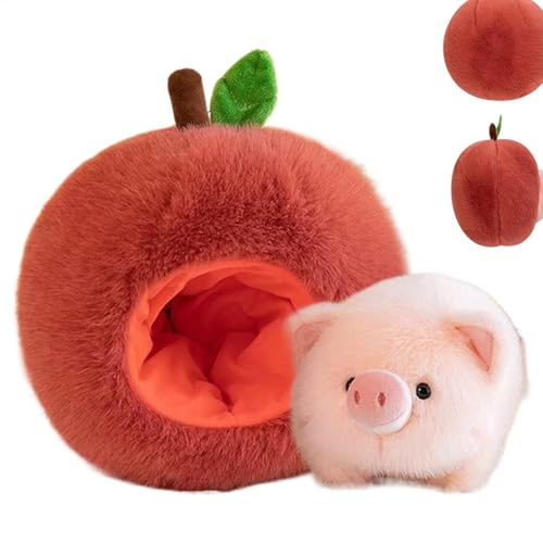 Acunny Flauschiges Plüschtier, Rosa, Cartoon, rosa – niedliches Plüsch-Spielzeug | Dekoration des Hauses, Dekoration des Zimmers aus Plüsch, Falten in Obstform von Acunny