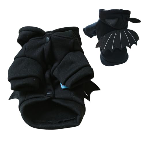 Acunny Fledermaus-Kostüm für Hunde, Halloween-Kostüme für Haustiere, Fledermaus-Kostüme, schwarze Fledermaus-Kostüme, Haustier-Pullover, Haustier-Pullover von Acunny