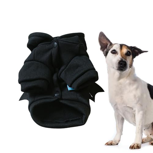 Acunny Fledermaus-Kostüm für Hunde, Halloween-Kostüme für Haustiere | Kleidung für Haustiere, Halloween, Schwarz, Bat Dogs – Pullover für Haustiere von Acunny