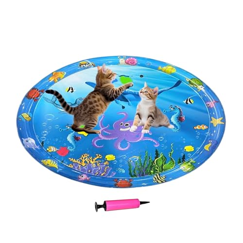 Acunny Haustier Kühlmatte | Kratzfeste Katzenkühlmatte Wassermatte 100x100 cm | Aufblasbare Haustier Eisunterlage Mit Pumpe Interaktives Sensorisches Spielzeug Für Heißes Wetter Zuhause Schlafzimmer Acunny Haustier Kühlmatte | Kratzfeste Katzenkühlmatte Wassermatte 100x100 cm | Aufblasbare Haustier Eisunterlage Mit Pumpe Interaktives Sensorisches Spielzeug Für Heißes Wetter Zuhause Schlafzimmer von Acunny