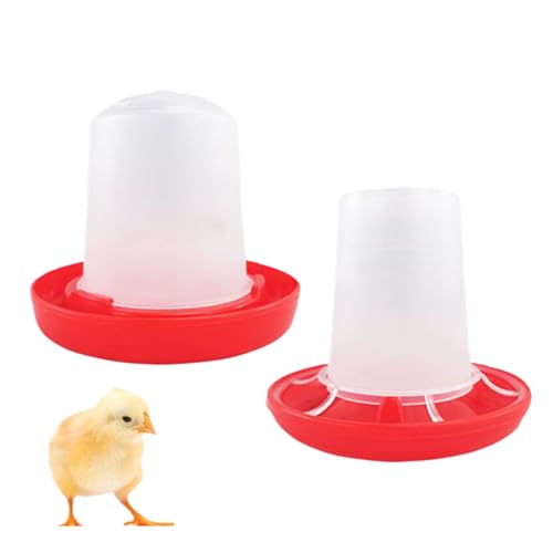 Acunny Hühner Futterautomat Und Wassertränke Set | Automatische Hühnertränke - Geflügel-Futter- Und Tränksystem Für Freilandhaltung, Haustiere, Familien Und Nutztiere von Acunny