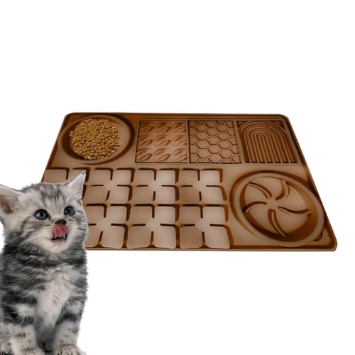 Acunny Hundefuttermatte, Leckmatte Schüssel - Leckpads Futter Langsame Fütterung Schüssel, Fütterung und Schnüffelmatte für Hunde, Katzen, Haustiere, von Acunny