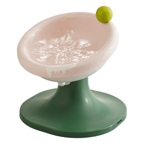 Acunny Katzenfutter, erhöhte Katzenschalen | Katzenschalen erhöht | Ergonomischer Feeder -Ständer mit Einstellbarer Höhe, Deep -Design -Haustier für kleine Rasse Innenwohnung von Acunny