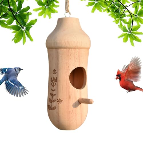 Acunny Kolibri-Haus aus , Kolibri-Vogelhaus | Kolibri-Futterhaus für kleines Vogelhaus, Vogelhäuser mit Seil, Kolibri-Nest aus , Dekoration Acunny Kolibri-Haus aus , Kolibri-Vogelhaus | Kolibri-Futterhaus für kleines Vogelhaus, Vogelhäuser mit Seil, Kolibri-Nest aus , Dekoration von Acunny