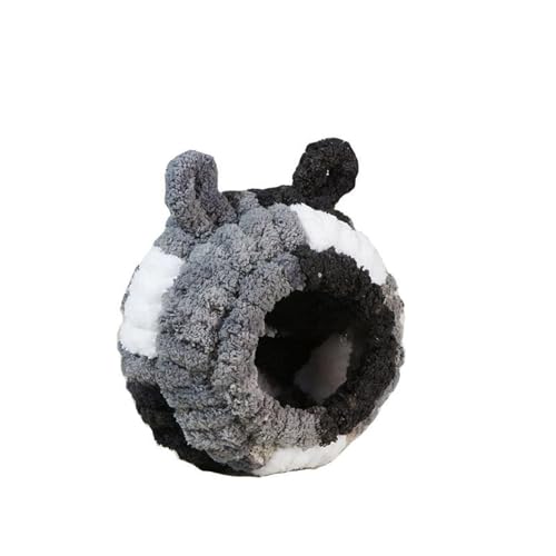 Acunny Nest aus Baumwolle für Haustiere, Hamsterbett – Winter-Eichhörnchenhaut aus warmer Baumwolle | rundes Igelkäfig-Nest, bequemes Winterschlafhaus für Chinchilla, von Acunny