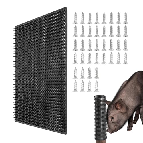 Acunny Pad zum Verzieren von Tagen, Schokoladenbraun | Juckreiz für Tiere auf dem Bauernhof, wiederverwendbar, Safe Sake Real Cows Toothing Board von Acunny