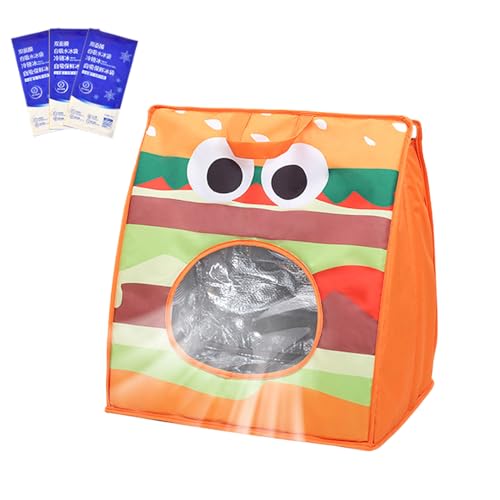 Acunny Transporttasche für kleine Katzen, Katzentasche, mit integriertem Eispack, belüftet, faltbar, tragbar, isoliert, für Reisen, Camping, Wandern, Fahrrad, Auto, Outdoor von Acunny