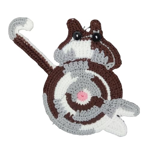 Acunny Untersetzer mit Katzenarschloch, gehäkelte Katzenarsch-Untersetzer, kreativer Untersetzer für süße Katzen, Tassenkissen, Kaffee- und Teeuntersetzer für die von Acunny