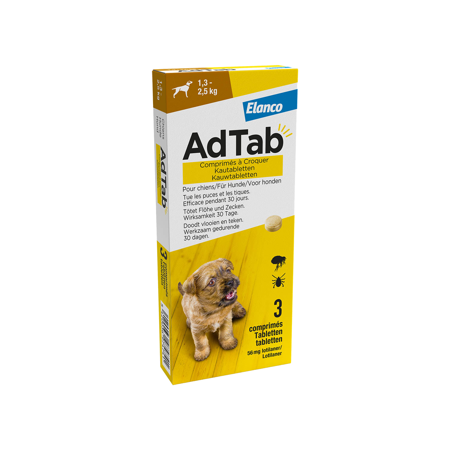 AdTab 112 mg - 2,5-5,5 kg - 2 x 3 tabletten von AdTab