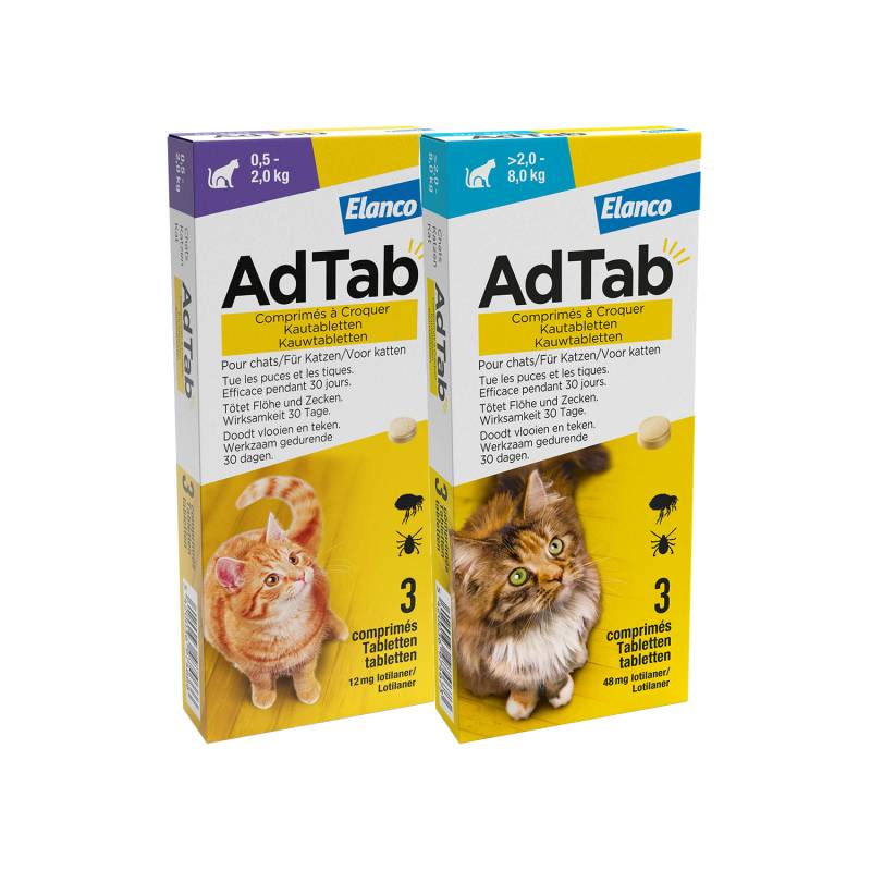 AdTab 48 mg - 2-8 kg - 2 x 3 tabletten AdTab 48 mg - 2-8 kg - 2 x 3 tabletten von AdTab