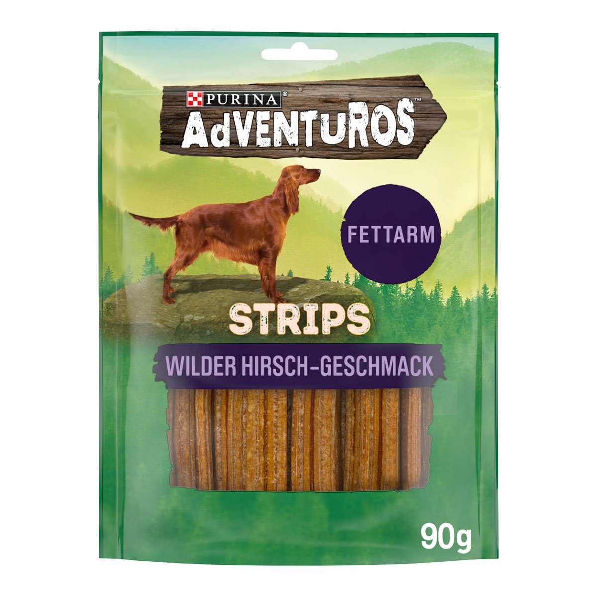 Purina AdVENTuROS Strips, Hundeleckerli fettarm mit Hirschgeschmack 3x90g von AdVENTuROS
