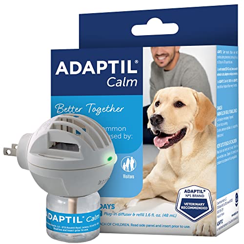 Adaptil Beruhigendes Diffusor-Set für Hunde (30 Tage), vom Tierarzt empfohlen, reduziert Probleme beim Bellen, Kauen, Trennungsangst und mehr. von ADAPTIL