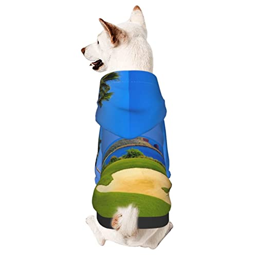 Golfplatz-Hunde-Kapuzenpullover, Haustierkleidung mit Mütze, weicher Mantel für kleine, mittelgroße und große Hunde Golfplatz-Hunde-Kapuzenpullover, Haustierkleidung mit Mütze, weicher Mantel für kleine, mittelgroße und große Hunde von Adasomu